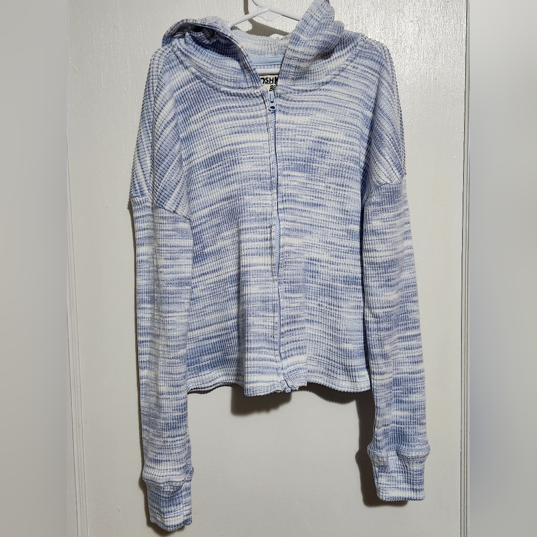 Girls Size 12 Cropped Hoodie With Zipper (Oshkosh B'gosh)